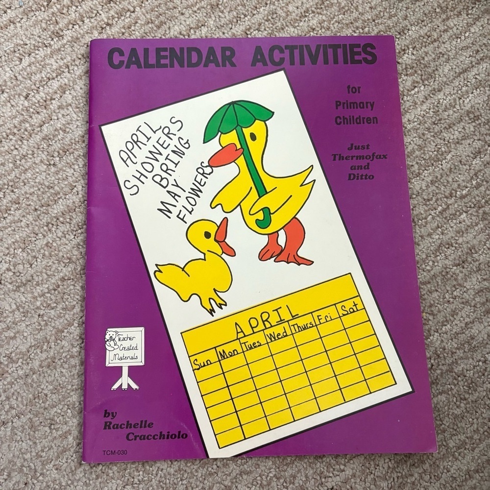 Vintage Calendar Activities - Teacher Created Materials - Copyright 1980